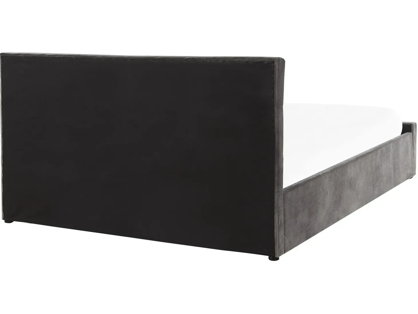 Seng med opbevaring AMIENS Velour Grå 160 x 200 cm