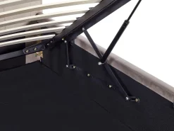 Seng med opbevaring AMIENS Velour Brungrå 180 x 200 cm