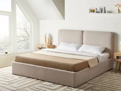 Seng med opbevaring ARBOIS Beige 180 x 200 cm