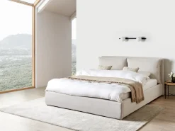 Seng med opbevaring BAJONNA Beige 180 x 200 cm