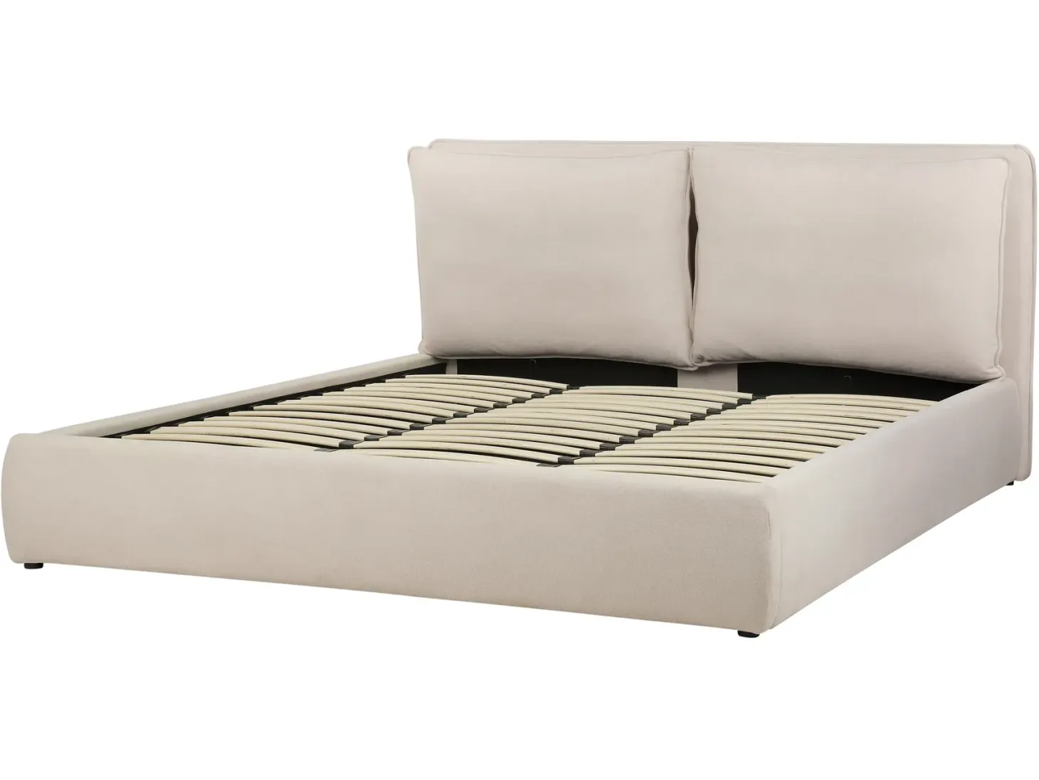 Seng med opbevaring BAJONNA Lys Beige 180 x 200 cm