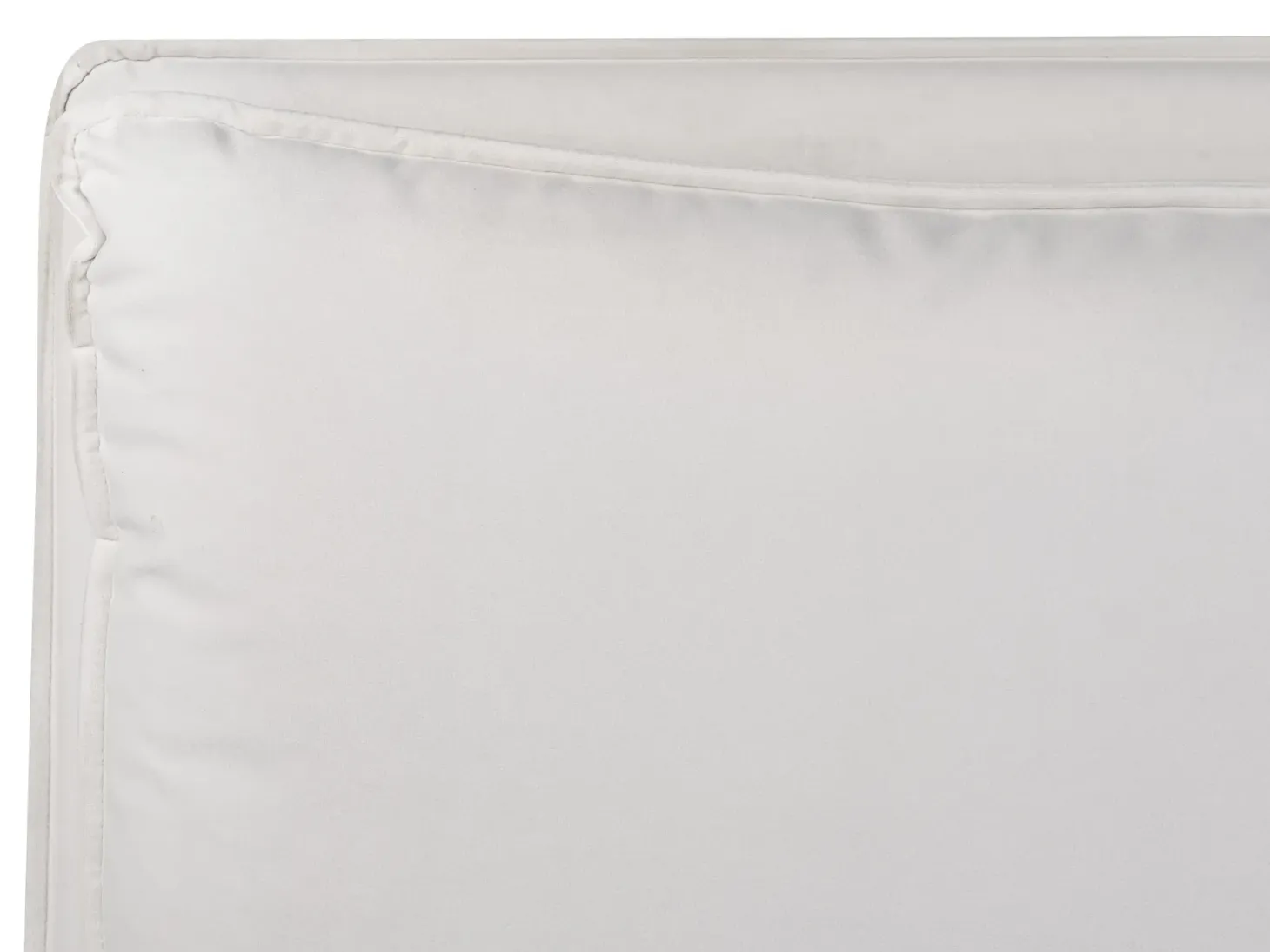 Seng med opbevaring BAJONNA Velour Cremehvid 180 x 200 cm
