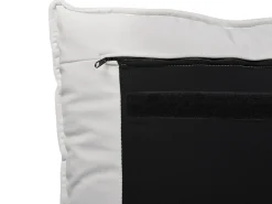 Seng med opbevaring BAJONNA Velour Cremehvid 180 x 200 cm