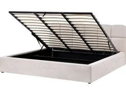 Seng med opbevaring BASTON Lys Beige 180 x 200 cm