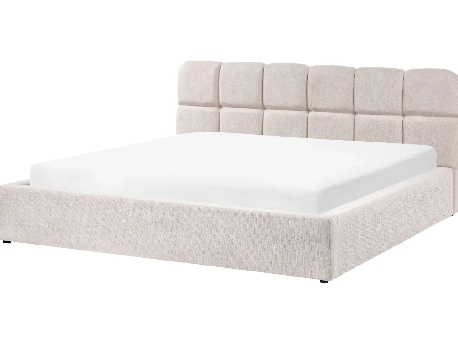 Seng med opbevaring BASTON Lys Beige 180 x 200 cm