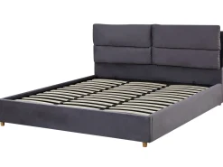 Seng med opbevaring BATILLY Velour Grå 180 x 200 cm