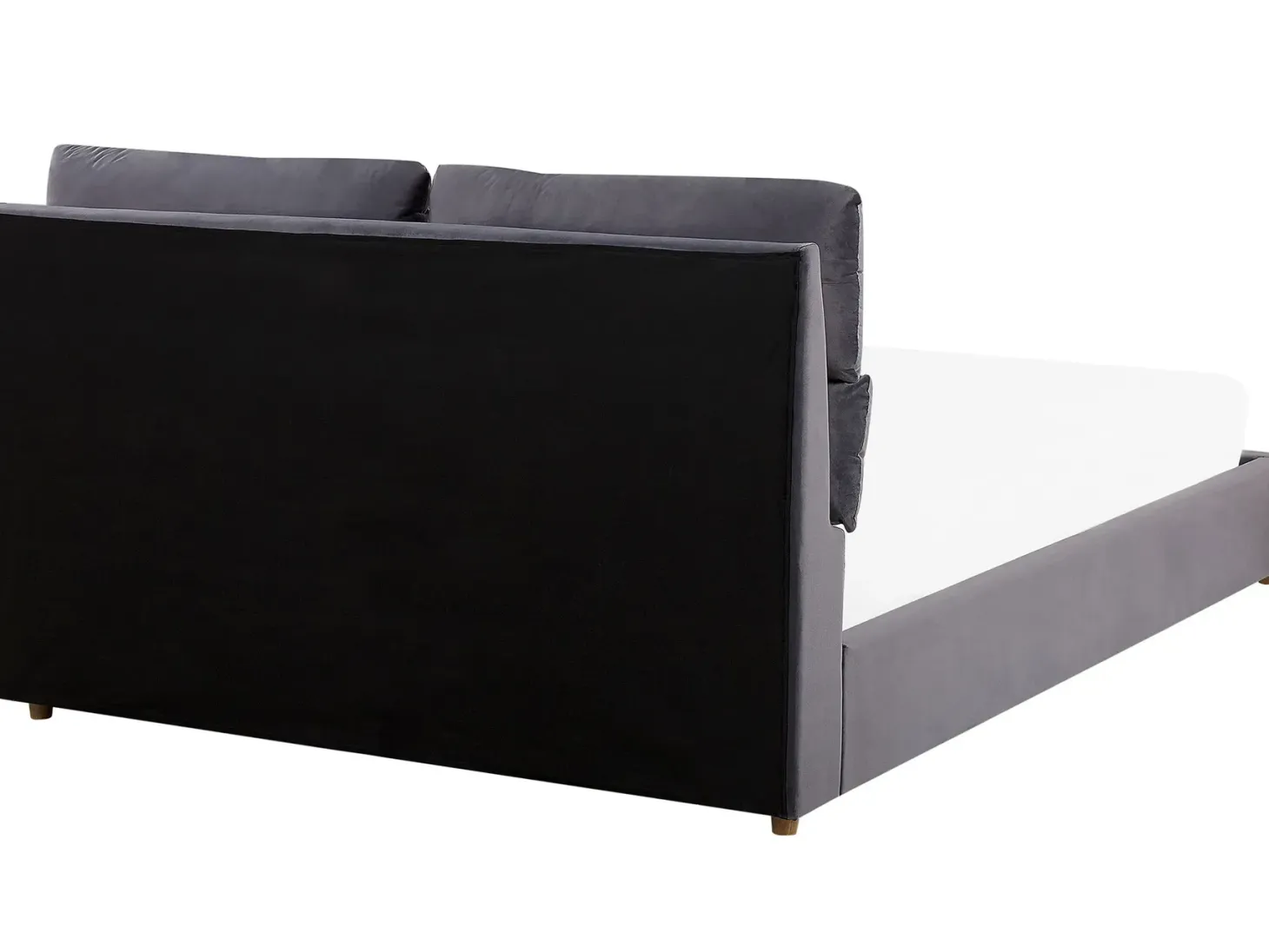 Seng med opbevaring BATILLY Velour Grå 180 x 200 cm