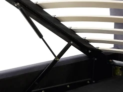 Seng med opbevaring BATILLY Velour Grå 180 x 200 cm