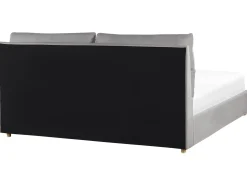 Seng med opbevaring BATILLY Velour Lysegrå 180 x 200 cm