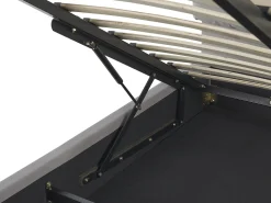 Seng med opbevaring BATILLY Velour Lysegrå 180 x 200 cm