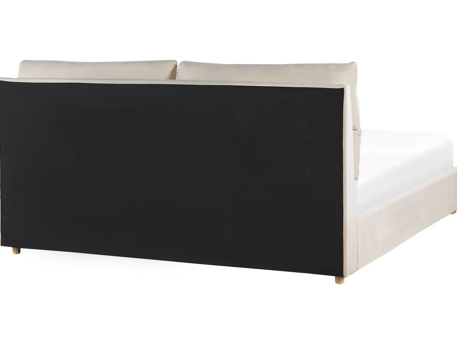 Seng med opbevaring BATILLY Velour Lys Beige 180 x 200 cm
