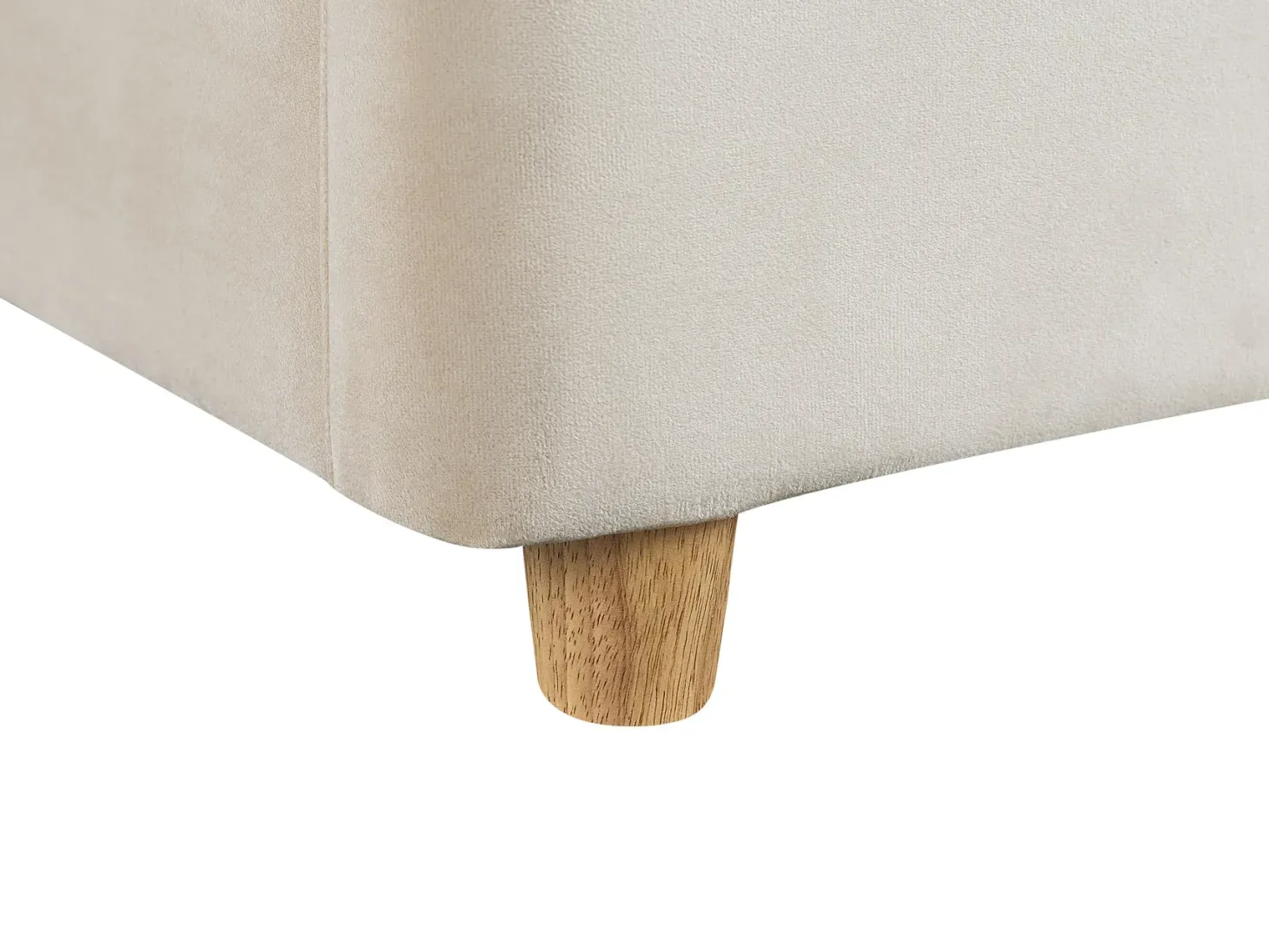 Seng med opbevaring BATILLY Velour Lys Beige 180 x 200 cm