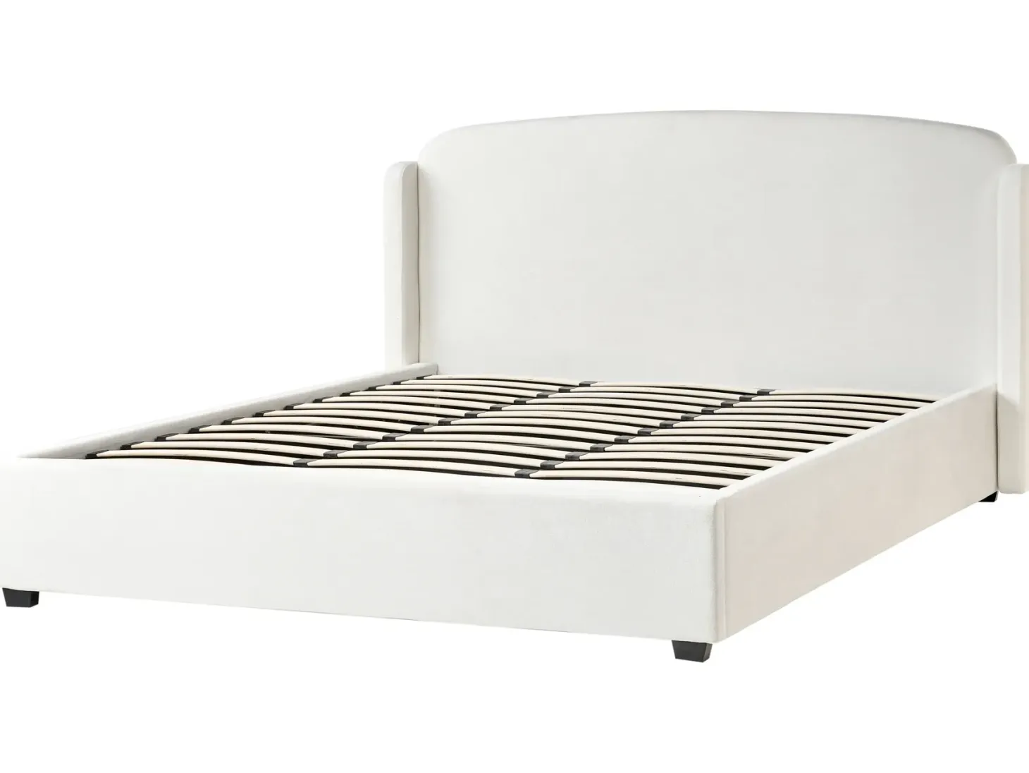 Seng med opbevaring BERNAY 180 x 200 cm Cremehvid