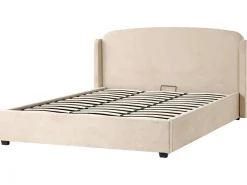 Seng med opbevaring BERNAY 180 x 200 cm Brungrå