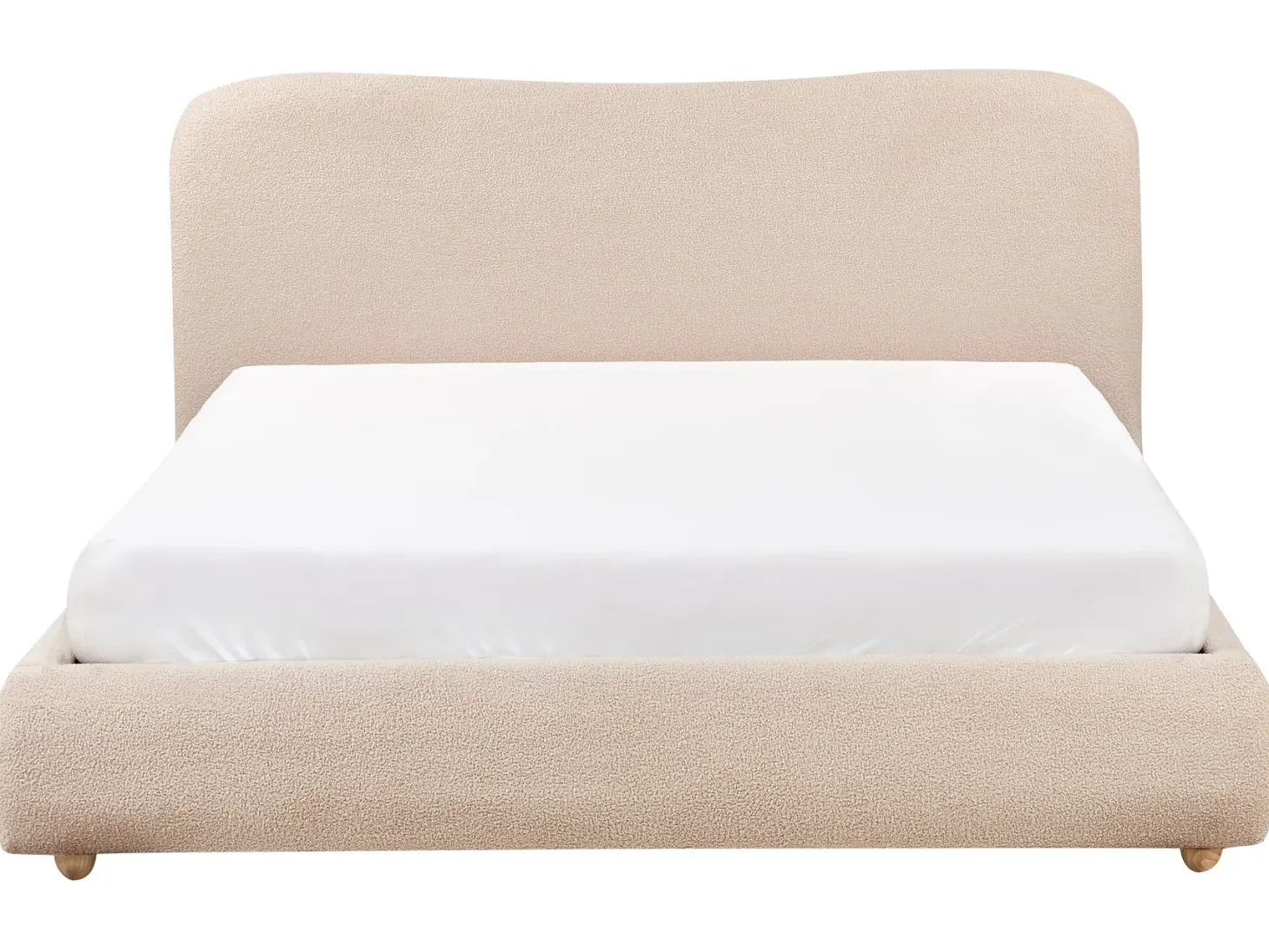 Seng med opbevaring BLAGNAC Boucle Beige 160 x 200 cm