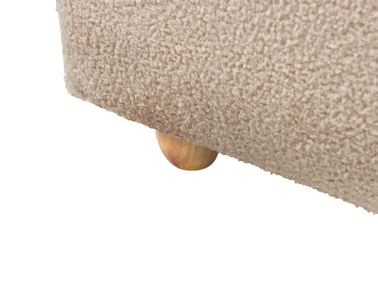 Seng med opbevaring BLAGNAC Boucle Beige 160 x 200 cm