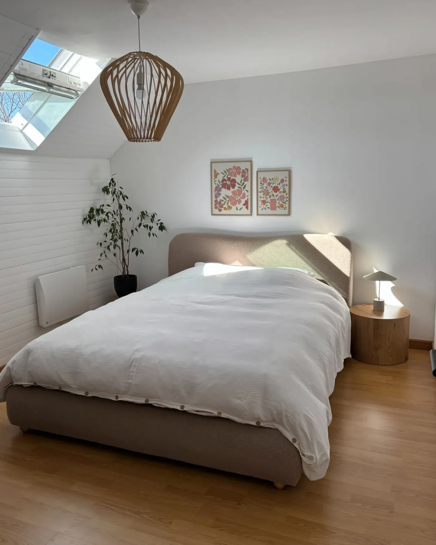 Seng med opbevaring BLAGNAC Boucle Beige 160 x 200 cm