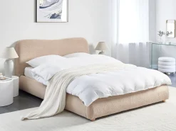Seng med opbevaring BLAGNAC Boucle Beige 160 x 200 cm