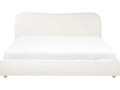 Seng med opbevaring BLAGNAC Cremehvid 180 x 200 cm