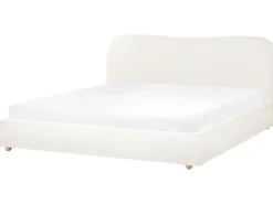 Seng med opbevaring BLAGNAC Cremehvid 180 x 200 cm
