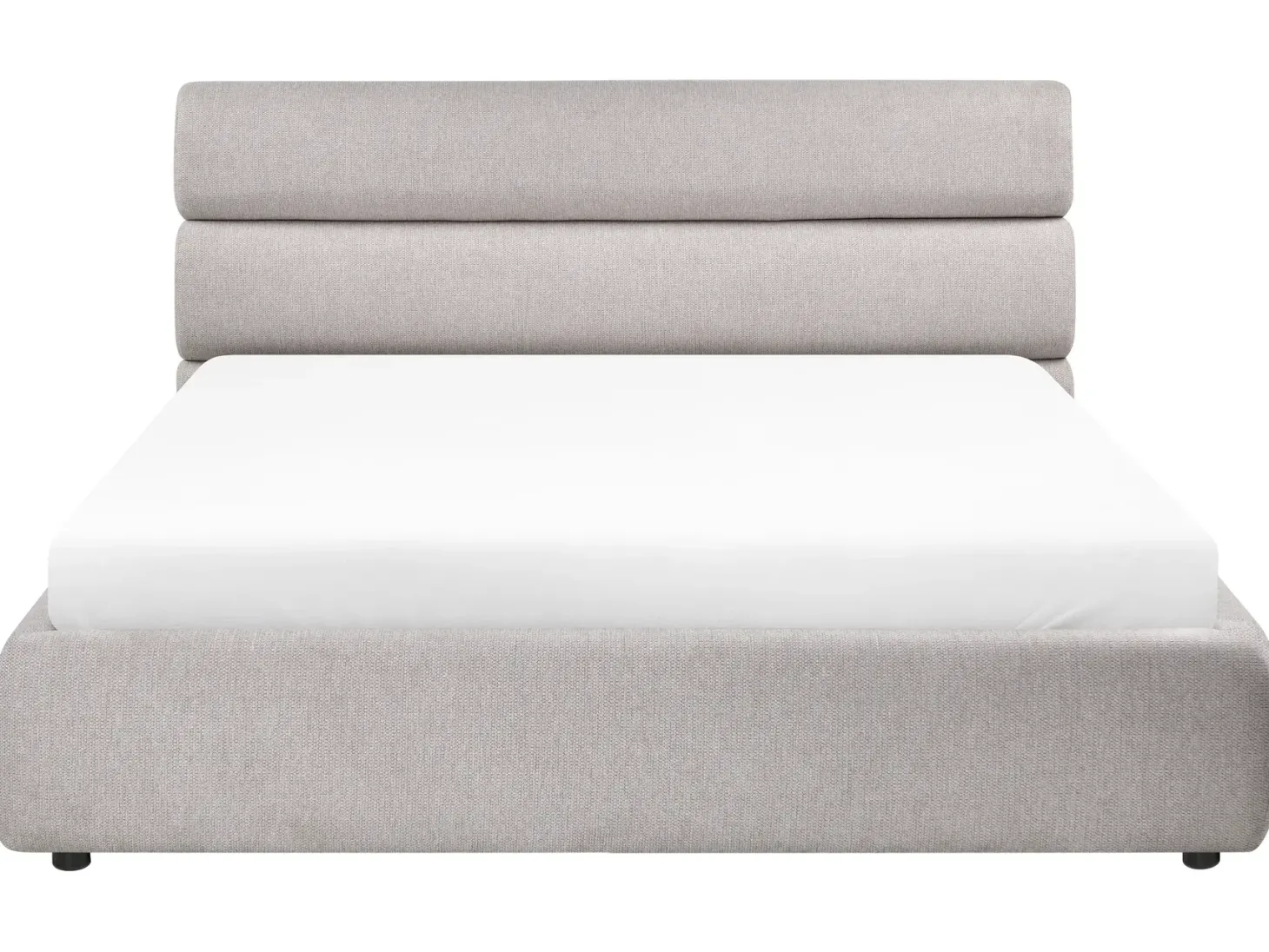 Seng med opbevaring BONIFACIO Kunstlinned Grå 180 x 200 cm