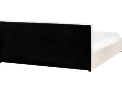 Seng med opbevaring BOUSSE Boucle Cremehvid 180 x 200 cm