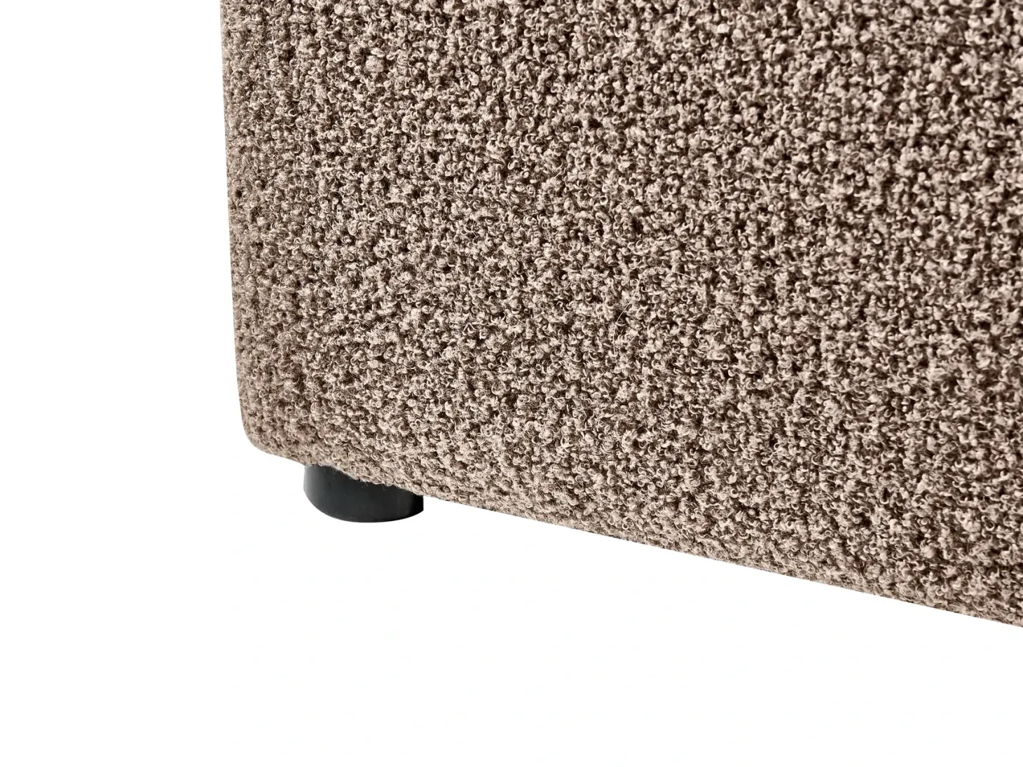 Seng med opbevaring BOUSSE Boucle Brungrå 180 x 200 cm