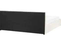 Seng med opbevaring BOUSSE Cremehvid 180 x 200 cm
