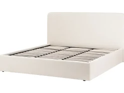 Seng med opbevaring BRENON Boucle Cremehvid 180 x 200 cm