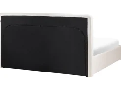 Seng med opbevaring BRENON Boucle Cremehvid 180 x 200 cm