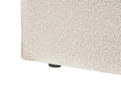 Seng med opbevaring BRENON Boucle Cremehvid 180 x 200 cm