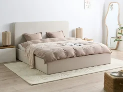 Seng med opbevaring BRENON Lys Beige 180 x 200 cm
