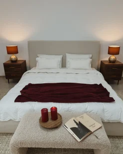 Seng med opbevaring CAMPAGNE Lys Beige 180 x 200 cm