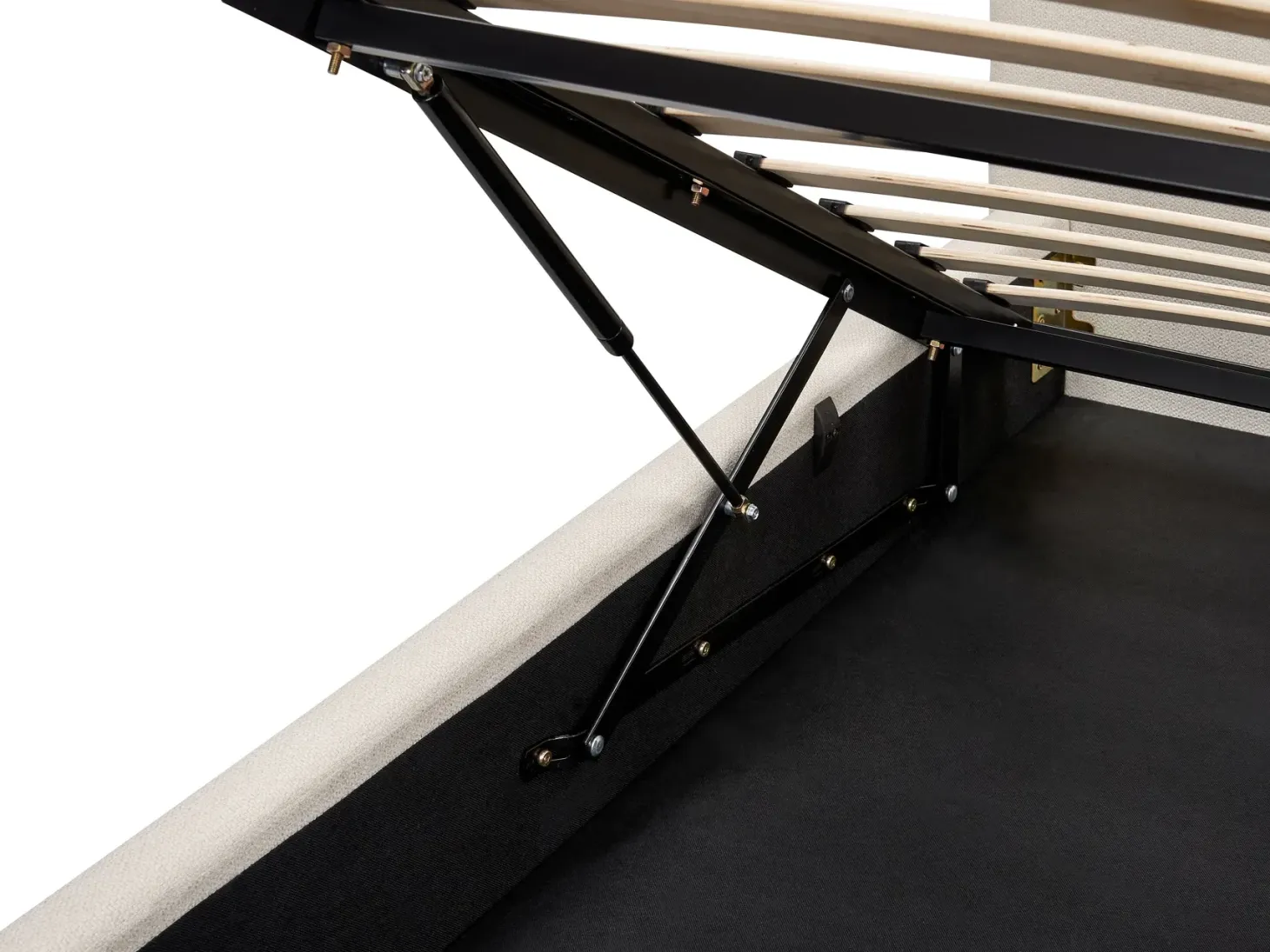 Seng med opbevaring CAMPAGNE Lys Beige 180 x 200 cm