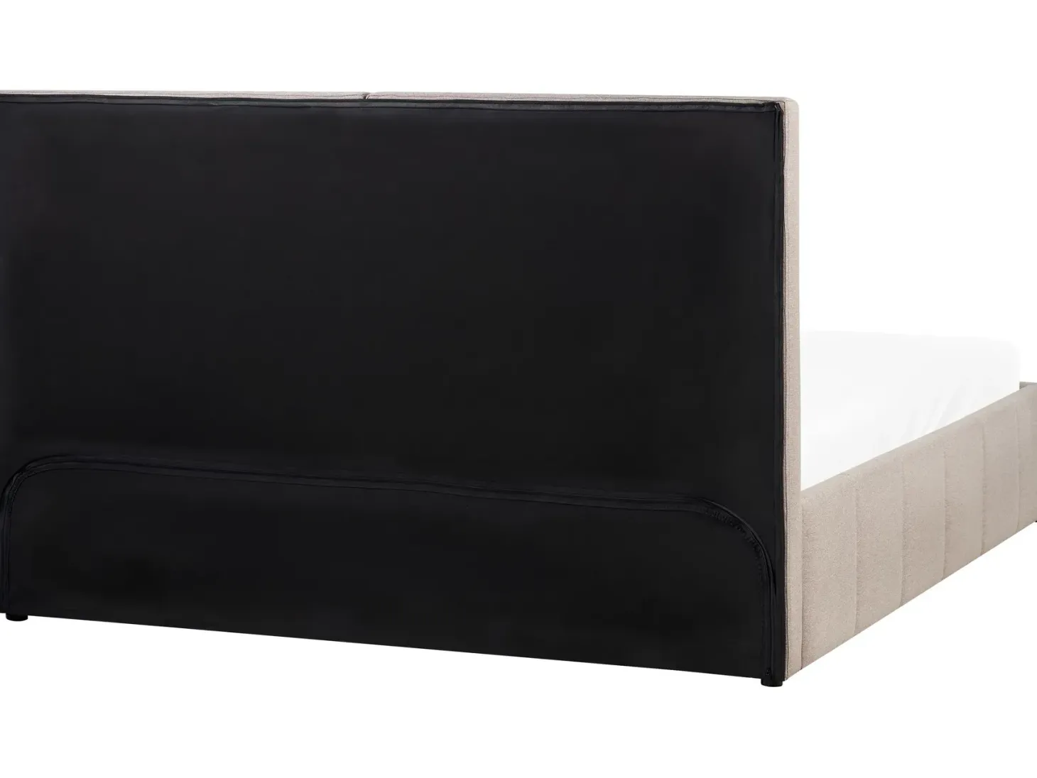 Seng med opbevaring CASTELNAVET Brungrå 180 x 200 cm