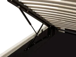 Seng med opbevaring CHADENET Boucle Cremehvid 180 x 200 cm