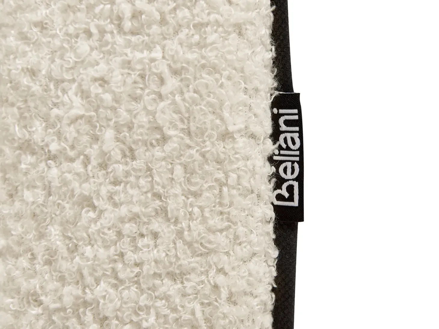 Seng med opbevaring CHADENET Boucle Cremehvid 180 x 200 cm