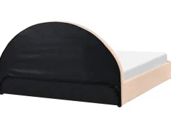 Seng med opbevaring CHADENET Boucle Ferskenagtig lyserød 180 x 200 cm