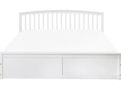 Seng med opbevaring CLARBEC Fyretræ Hvid 180 x 200 cm