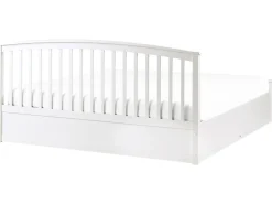 Seng med opbevaring CLARBEC Fyretræ Hvid 180 x 200 cm