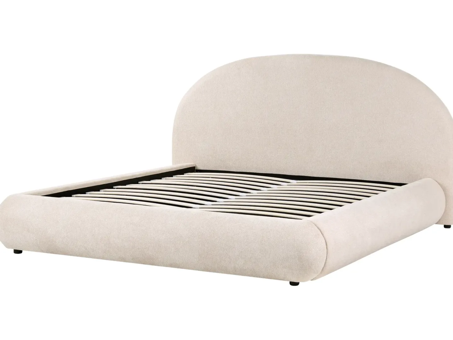 Seng med opbevaring GRASSE Lys Beige 180 x 200 cm