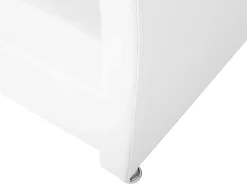 Seng med opbevaring Kunstlæder METZ 90 x 200 cm Hvid