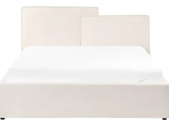 Seng med opbevaring LAGARDE Cremehvid 160 x 200 cm