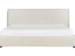 Seng med opbevaring LAVAUR Boucle Cremehvid 180 x 200 cm