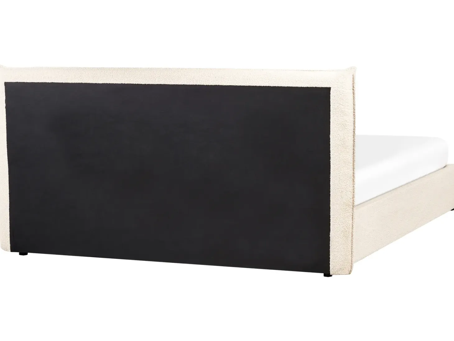 Seng med opbevaring LAVAUR Boucle Beige 180 x 200 cm