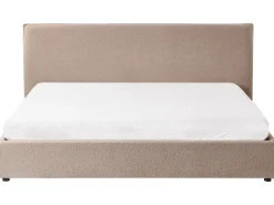 Seng med opbevaring LAVAUR Boucle Brungrå 180 x 200 cm