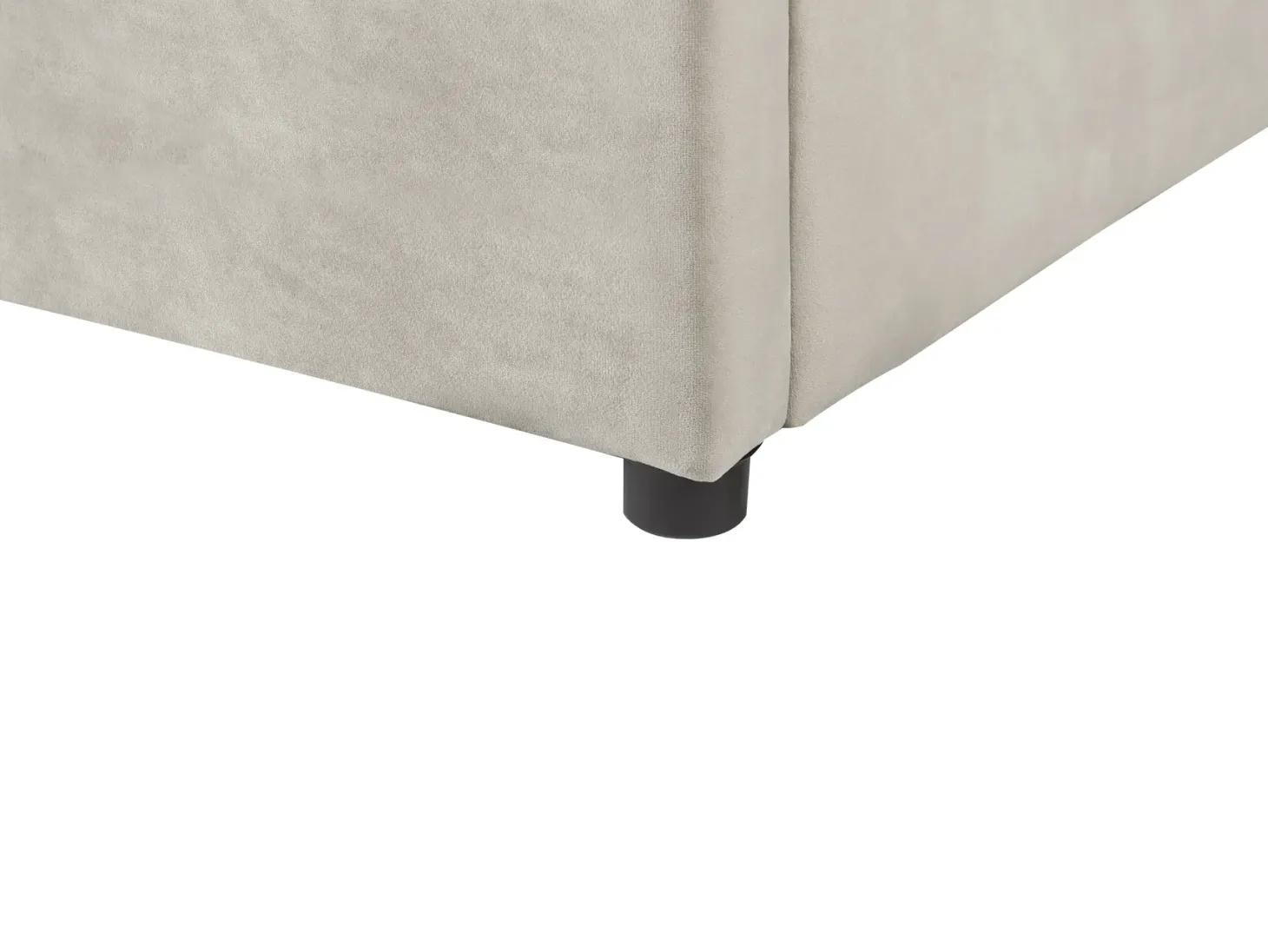 Seng med opbevaring LAVAUR Velour Brungrå 180 x 200 cm