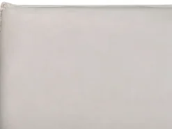 Seng med opbevaring LAVAUR Velour Cremehvid 180 x 200 cm