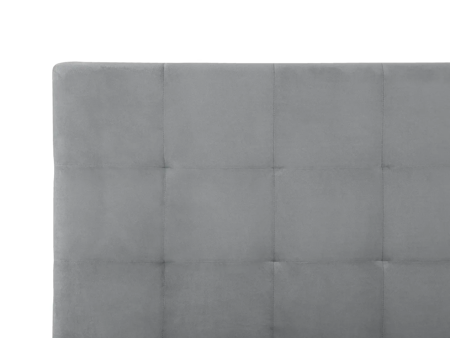 Seng med opbevaring LORIENT Velour Lysegrå 180 x 200 cm