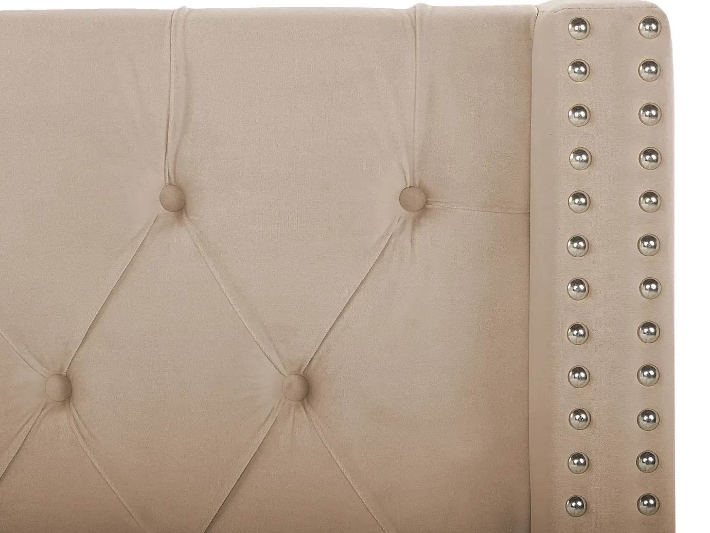 Seng med opbevaring LUBBON Velour Beige 160 x 200 cm